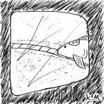 一文物語365 挿絵 海底電車の車窓