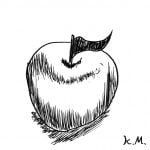 一文物語365 挿絵 りんご