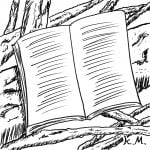 一文物語365 挿絵 木の上で読書