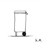 一文物語365 挿絵 ゴミ箱