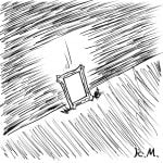 一文物語365 挿絵 落下した絵画