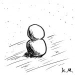 一文物語365 挿絵 雪だるま