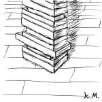 一文物語365 挿絵 積み重ねられた本