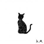 一文物語365 挿絵 黒猫