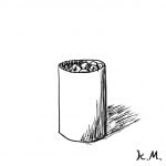 一文物語365 挿絵 ゴミ箱