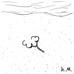 一文物語365 挿絵 浜辺に捨てられた手錠
