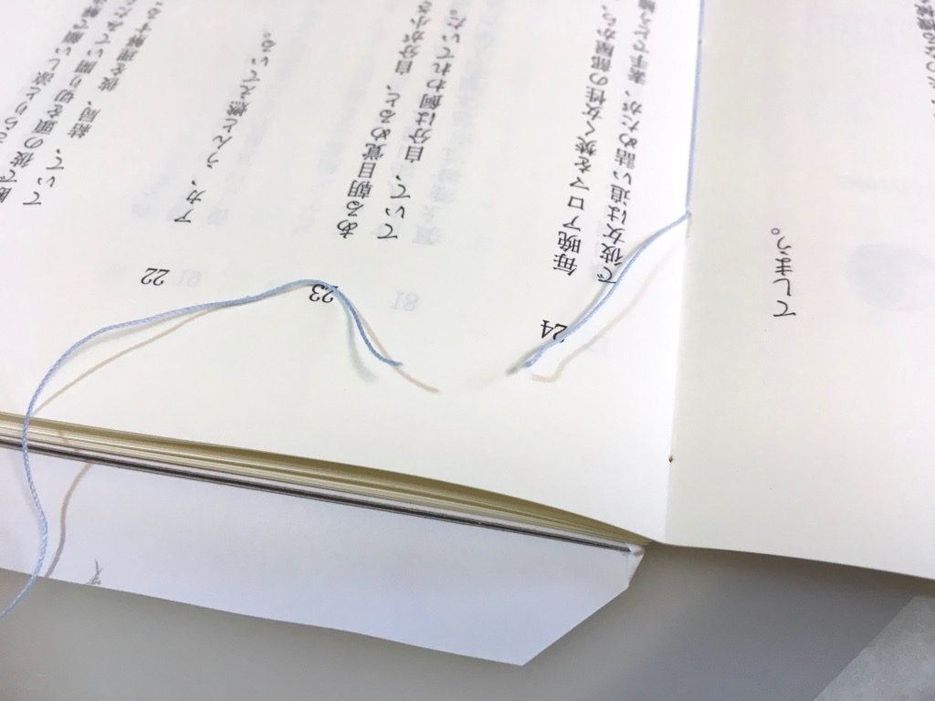 手製本一文物語365 2016年集 糸が切れている