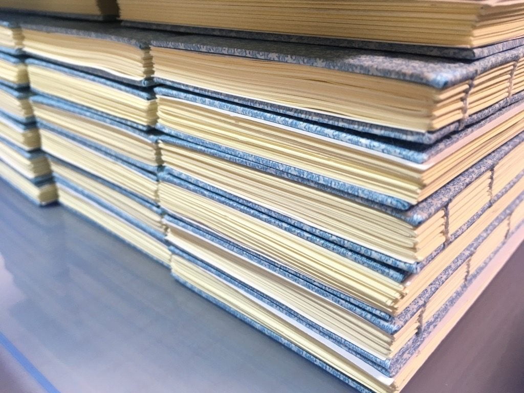 新作手製本はん・ぶんこ一文物語365 天 プレス中