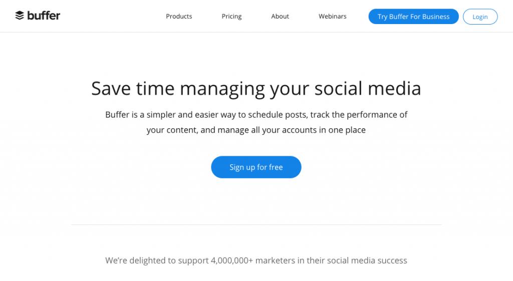 Buffer Webサイト
