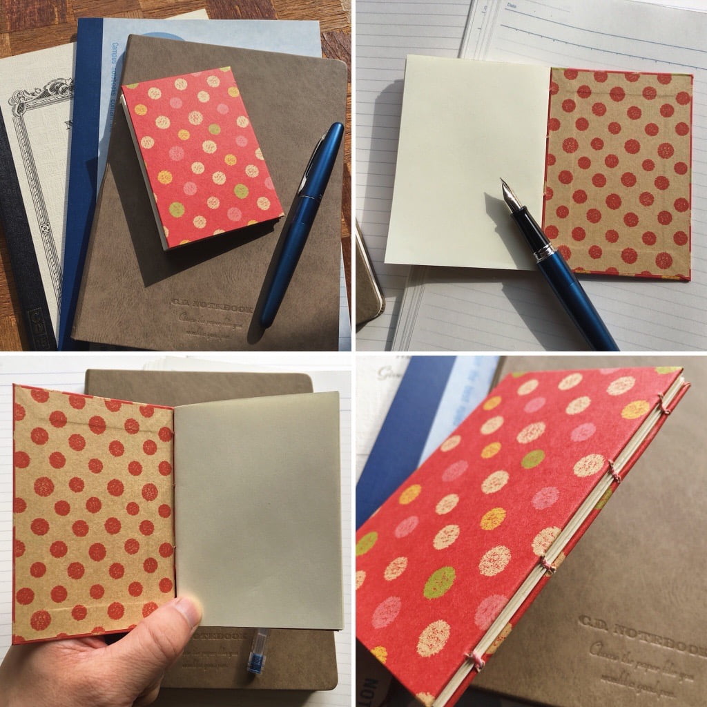 糸かがり手製本のノート