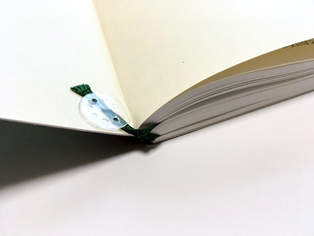 無印良品のしおりシールを貼ったところ