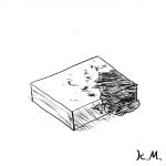 一文物語365 挿絵 血がついた分厚い本
