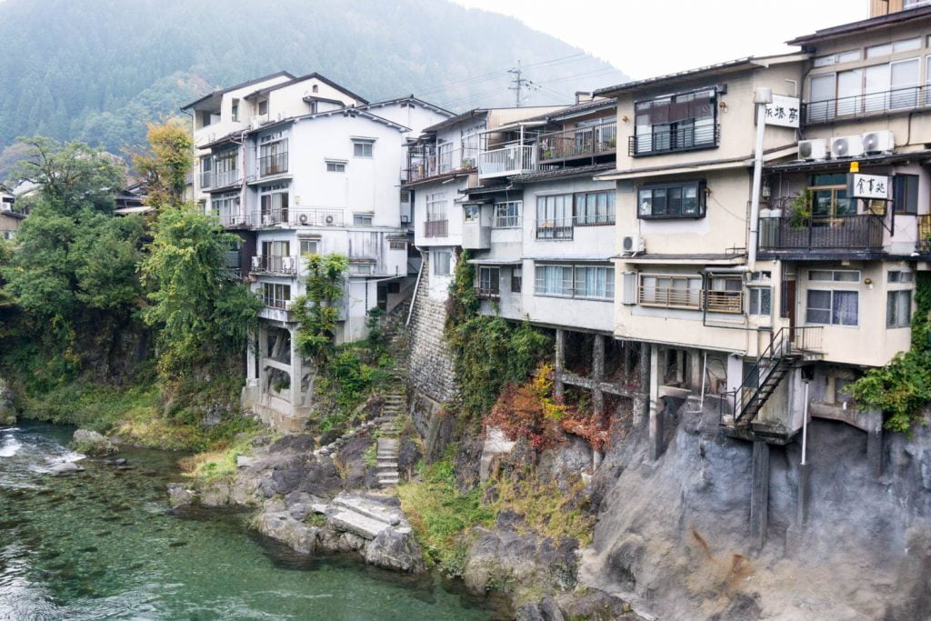 郡上八幡の川沿い