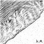 一文物語365 挿絵 波打ち際