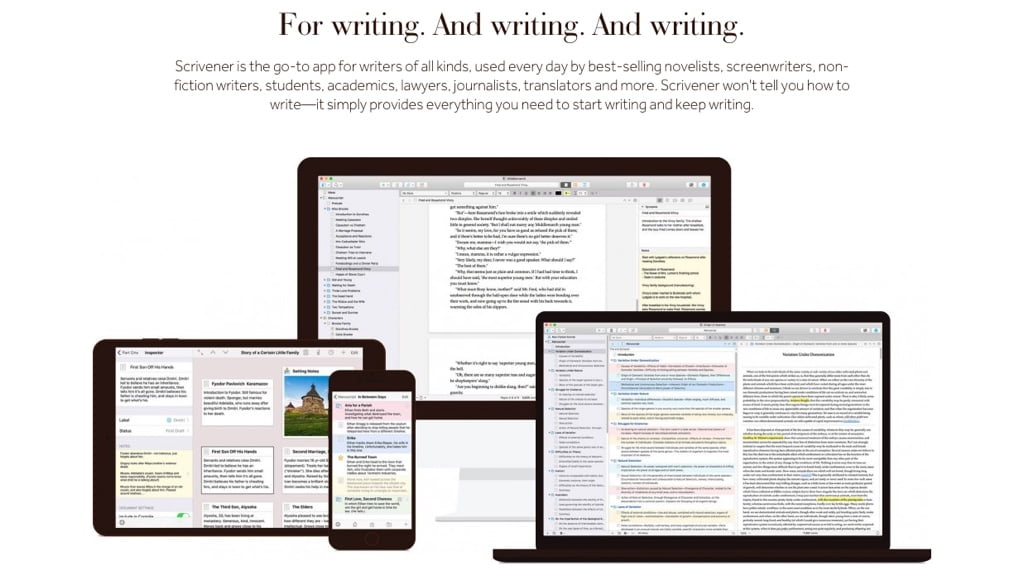 Scrivener3Webサイト