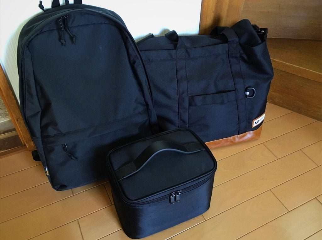 糸かがり手製本ワークショップの荷物