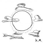 一文物語365の挿絵:太陽と雲