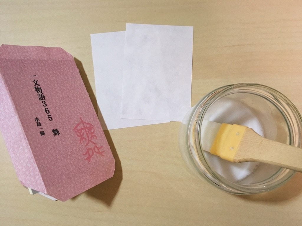 糸かがり手製本一文物語365舞の表紙閉じ