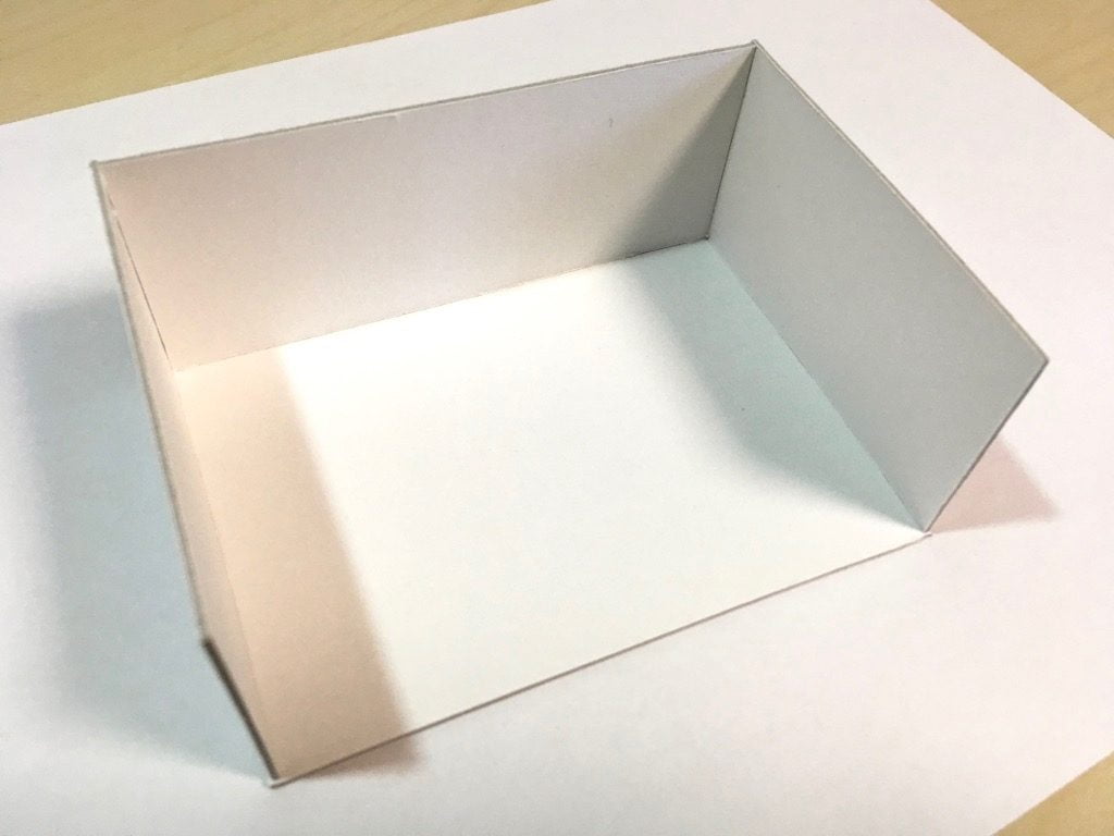 糸かがり手製本はん・ぶんこ3冊収納BOXの厚紙組み立て