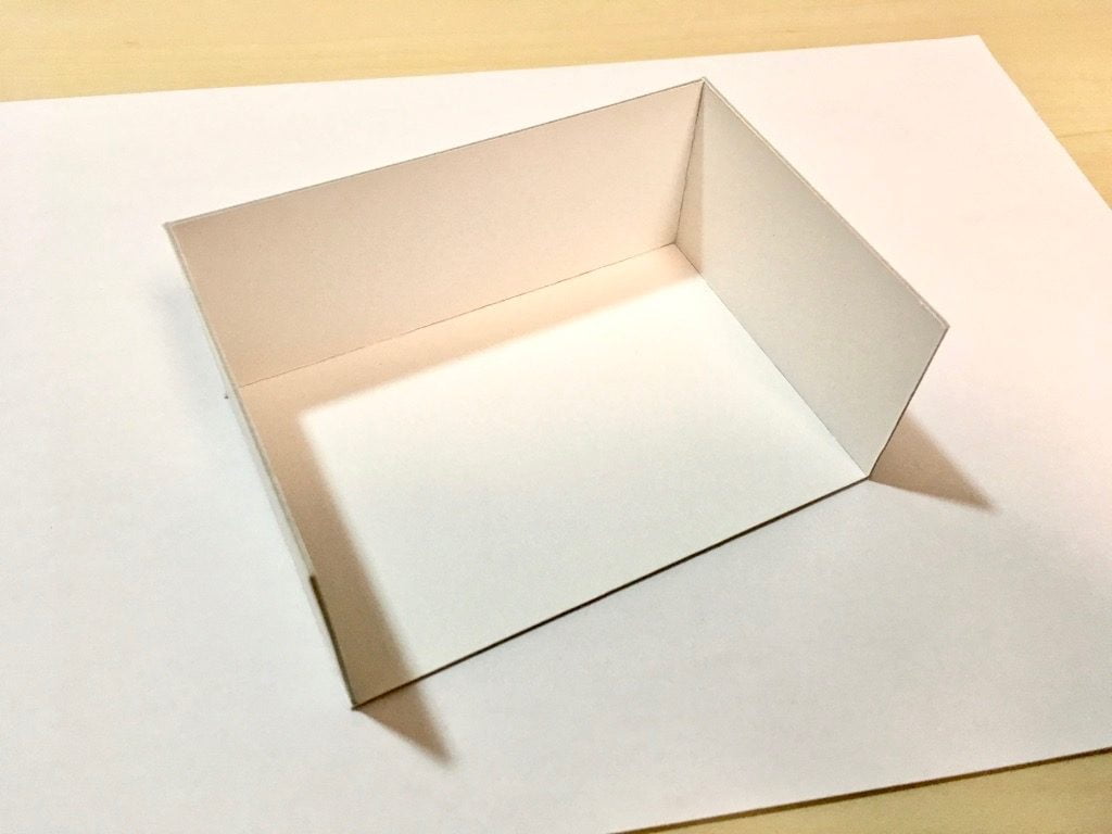 糸かがり手製本はん・ぶんこ3冊収納BOXの厚紙組み立て