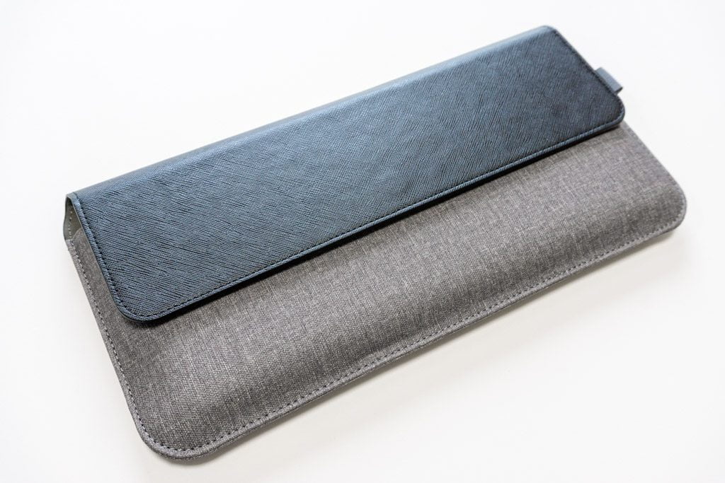 LOEのポメラDM200の専用ケースPUレザー保護フィルム付(グレー)