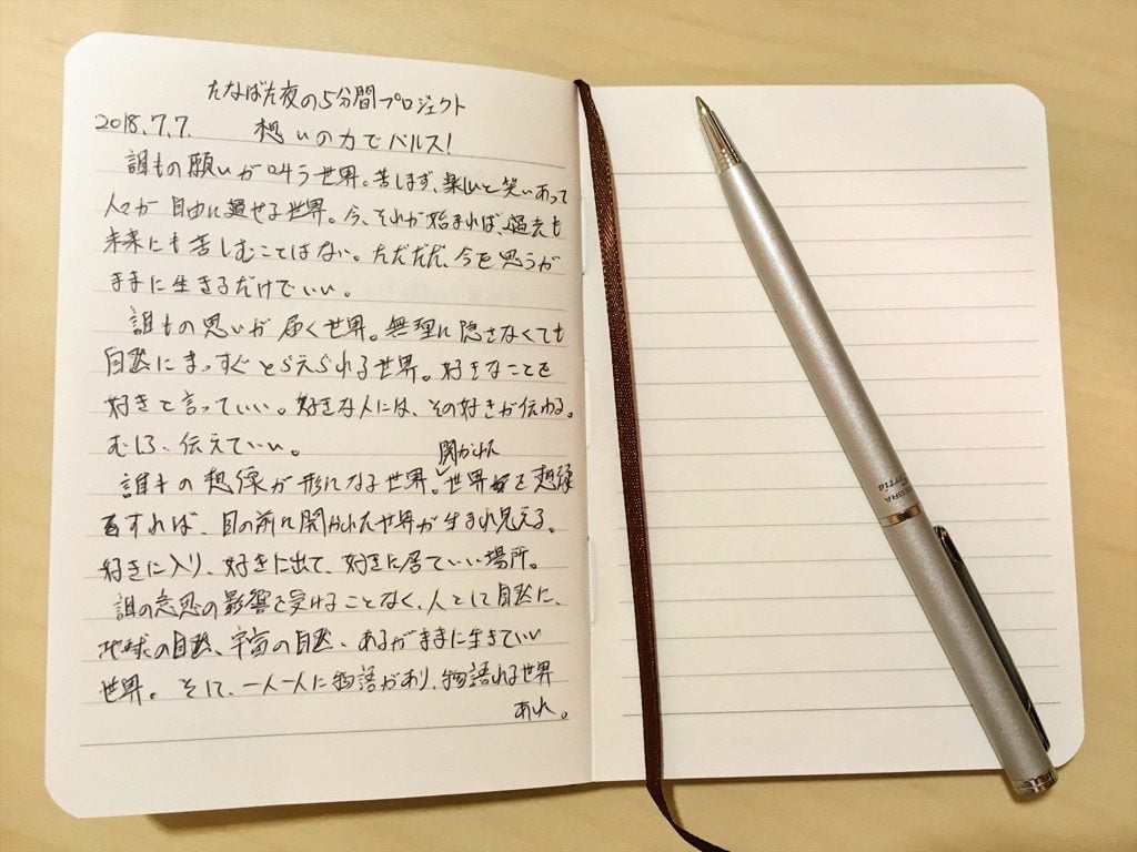 2018年7月7日七夕に想い描いた私の想う世界