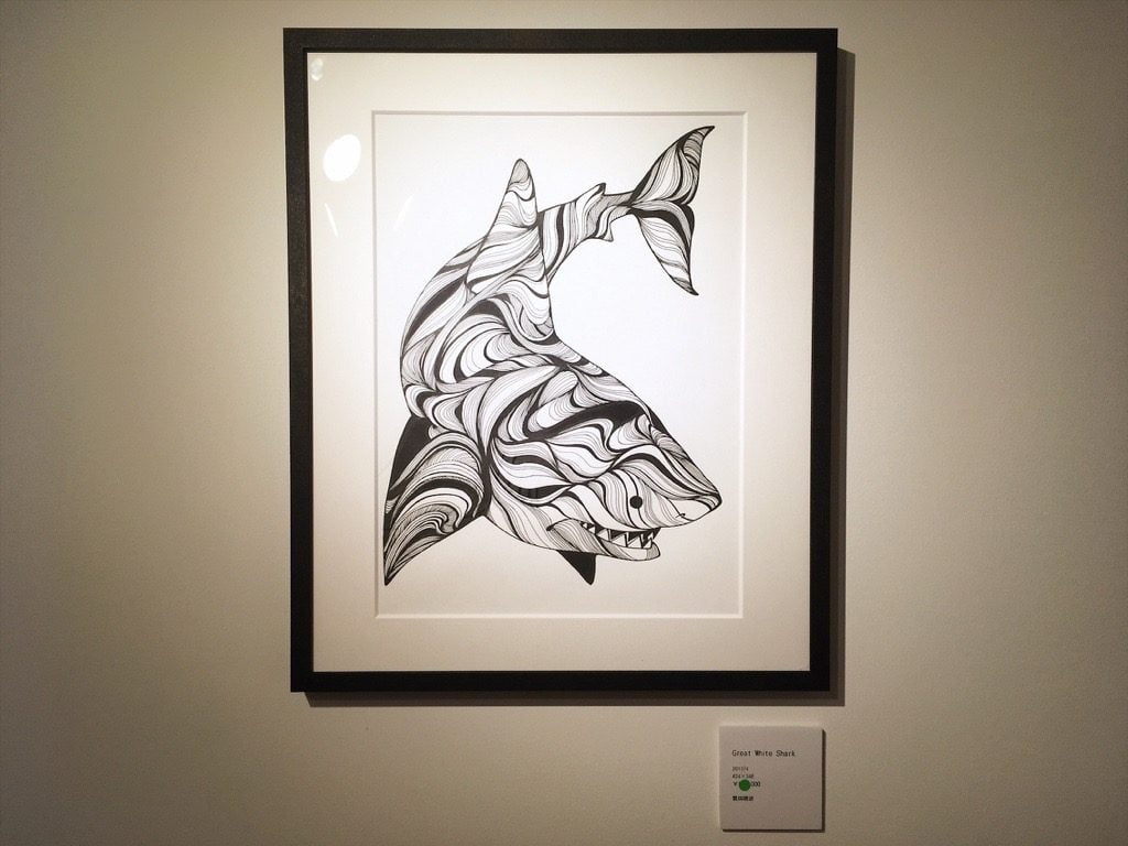 繁田穂波初個展の展示サメ