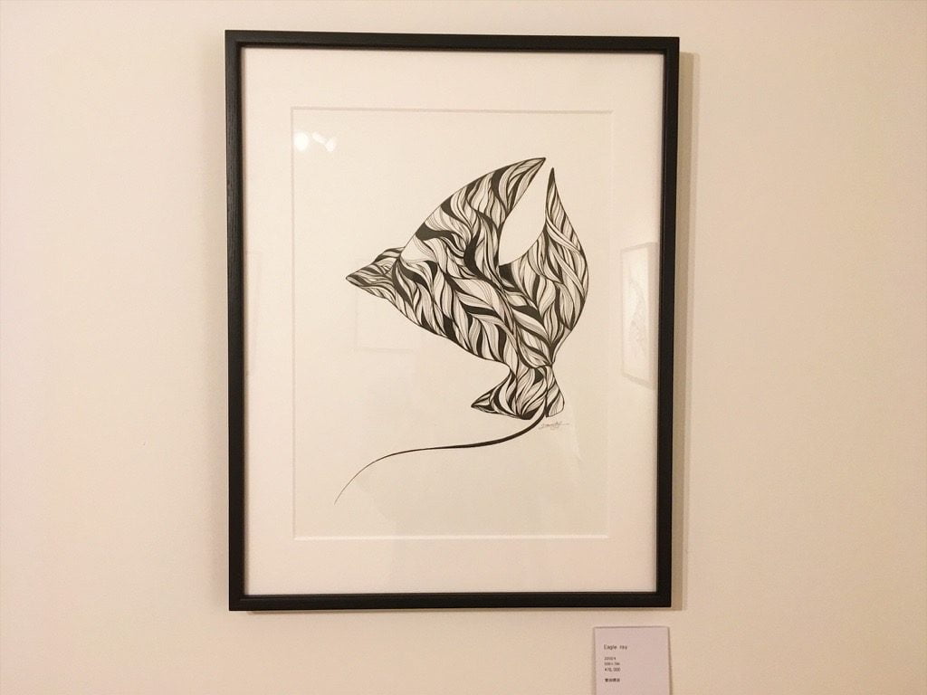 繁田穂波初個展の展示エイ