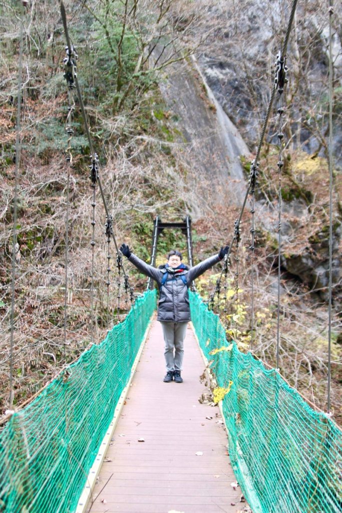 奥多摩にある吊り橋