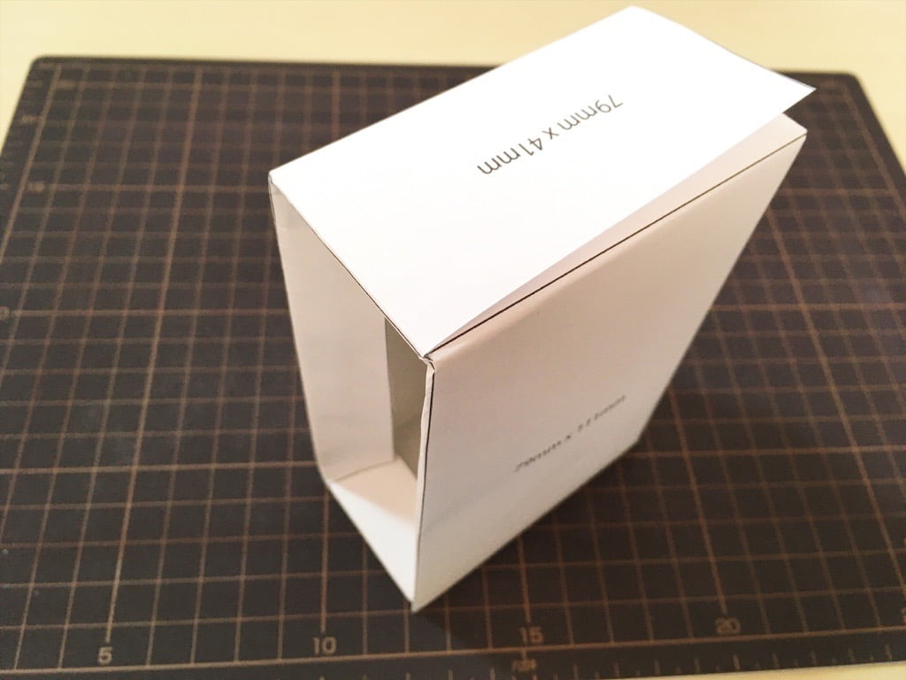 ポケットに入る宇宙の万華鏡BOXの外装型紙テスト