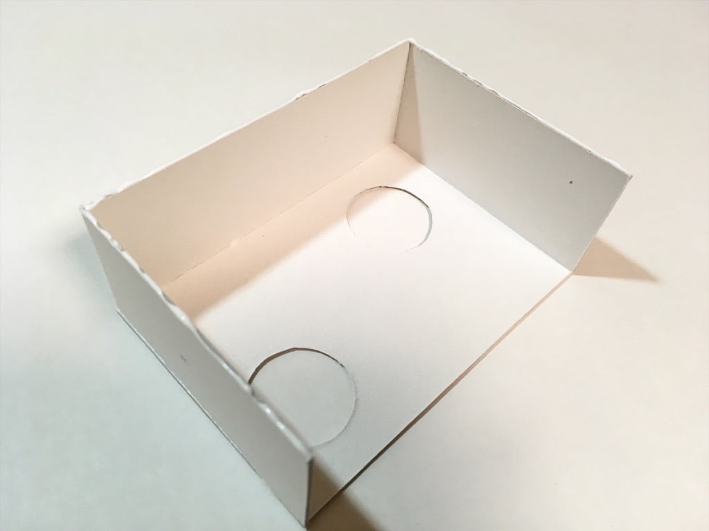 一文物語手製本「ポケットに入る宇宙の万華鏡」BOXの箱のパーツを貼り合わせ