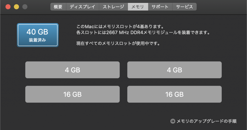 Apple iMac 27インチ 2019 メモリ40GB