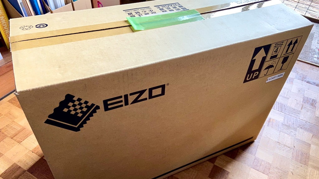 EIZO 液晶モニター FlexScan 23.8 EV2451-RBKの箱外観