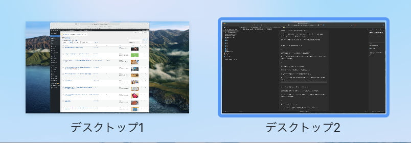 Macの仮想デスクトップ